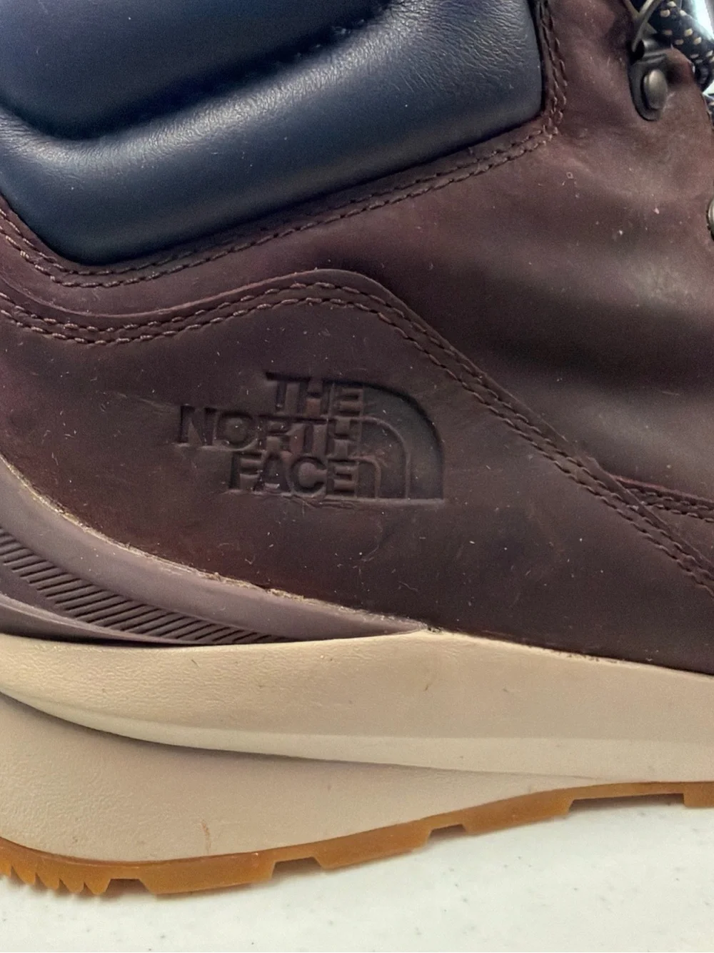 The North Face Men’s Burgundy and Navy Lace-Up Hiking Boots